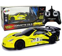 Voiture de sport R/C 1:24 Corvette C6.R Gelb 2.4 G Lights