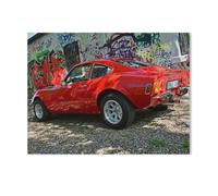 Voiture de Sport Rouge,Puzzle pour Adultes 1000 Pièces en Papier Puzzles Jeu Cadeau Accueil Décoratif Mots Croisés(50x70cm)-AD42