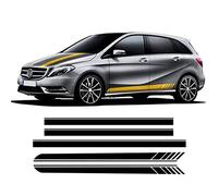 Voiture Décalque de Latérale de Corps Jupe, pour Mercedes Benz Classe B W246 W247 B180 AMG, Autocollants de Jupe latérale de Porte Autocollants Bandes arrière de Toit de Capot
