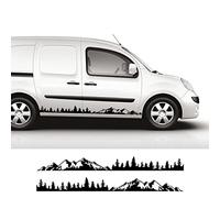 Voiture Décalque de Latérale de Corps Jupe, pour Renault Kangoo 1 2 3 4x4 MK1 MK2 MK3 Tuning Accessoires Voiture Porte Autocollants Van Graphics Vinyle Stickers