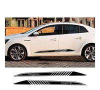 Voiture Décalque de Latérale de Corps Jupe, pour Renault Megane 2 3 Racing Sport2PCS Autocollants Latéraux De Porte De Voiture Styling Tuning Auto Accessoires Stickers