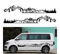 Voiture Décalque de Latérale de Corps Jupe, pour VW T5 T6, pour Fiat bibliothèque Montagne aventuriers Autocollant de Voiture RV Camping-Car DIY Bande Montagne décalcomanies