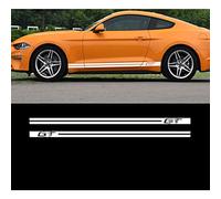 Voiture Décalque Latérale de Corps,pour Ford Mustang 2009-2019 Car Styling GT Logo Porte Côté Jupe Rayures Autocollants Racing Sport Decal