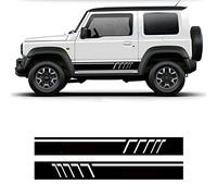 Voiture Décalque Latérale de Corps,pour Suzuki Jimny Auto Stripe Stickers Automobiles Décoration 2 PCS Voiture Deux Porte Côté Jupe Autocollants 135 cm x 15 cm