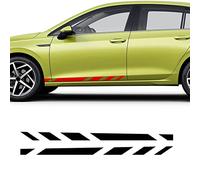 Voiture Décalque Latérale de Corps,pour VW Golf 8 MK8 R Ligne GTI GTD GTE 2020 2021 Accessoires Voiture Style Course Sport Porte côté Rayure Jupe Autocollant