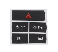 voiture Décoratif Compatible avec Ford pour S-Max Autocollants de voiture Réparer le bouton de dégivrage des feux de détresse