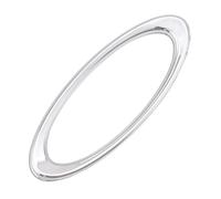 Voiture Décoratifs Pour Ford Pour Focus 2 Pour Fiesta Pour Ecosport Voiture ABS Chrome Décoration De Volant De Voiture Anneau Garniture Autocollant(Silver)