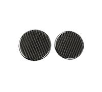 Voiture Décoratifs Pour Ford Pour Mustang GT 2015-2021 Voiture Intérieur Fibre Carbone Fente Gobelet D'eau Automatique Joint Garniture Couverture Autocollant Décor(Red)