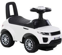 Voiture d'enfant, quatre roues, espace de rangement, son de corne réaliste, BLANC