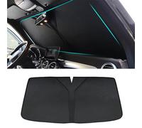 Voiture Devant Pare-Brise Pare-Soleil Parapluie pour Volkswagen Passat Variant (B9), Pliable Visière Couverture, Blocs Rayons UV, Garder Voiture Glacière,Black