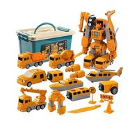 Voiture d'ingénierie à Transformation magnétique - Blocs de Construction de Robots, véhicule Jouet transformé pour garçons et Filles | Ensemble de Jeu de Construction interactif pour élèves et