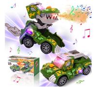 Voiture Dinosaure MARSEE Transformable LED Jouet musical pour enfants 20.3x11x9cm