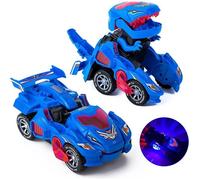 Voiture Dinosaure Transformers Robots in Disguise - Bleu - Jouet éducatif pour enfants de 3 à 7 ans