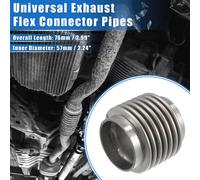 Voiture Echappement Flexible Tuyau, 2.24"x2.99" Universel Inox Acier