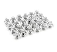 voiture écrous de roue Rivets De Jante De Roue De Voiture De 13mm, Trou De 6.9mm, Couvercle De Roue ABS, Couvercle De Boulon D'écrou De Moyeu, Pièces Modifiées, 25 Pièces