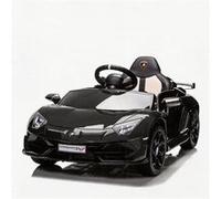 Voiture électrique 12V Pour Enfants, Lamborghini Sous Licence, Télécommande, 3-5 Km/h, Portes Hydrauliques, De 3 à 8 Ans, Noir Noir