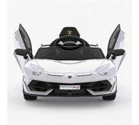 Voiture électrique 12V Pour Enfants, Lamborghini Sous Licence, Télécommande, 3-5 Km/h, Portes Hydrauliques, De 3 à 8 Ans, Blanc
