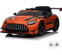 Voiture électrique 12V pour enfants - Mercedes AMG GT3 - 1 à 6 ans - Orange