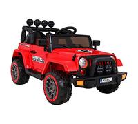 Voiture électrique 2 places 12V Jeep Mega Fulltime II Rouge - Pack Luxe