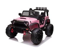 Voiture électrique 2 places 24V Jeep JC666 Rose - Pack Luxe