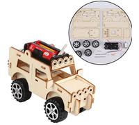 Voiture Électrique À Assembler En Bois, Jouets Éducatifs Pour Enfants, Expérience Scientifique, Modélisation De La Technologie, Apprentissage