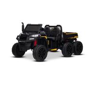 Voiture électrique agricole RIDER 6X6 24V 2 places, 4x 200W, noir, batterie lithium, télécommande 2,4 GHz, MP3/USB/AUX/Bluetooth