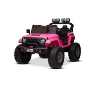 Voiture électrique Beneo Motors OFFRIDE 4x4² 2 places 12V, rose, lecteur MP3 avec entrée USB/AUX, batterie au lithium, roues EVA