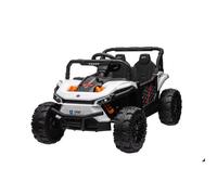 RIRICAR Voiture électrique 12V UTV Small, Blanche, Voiture Electrique pour Enfants 3-5 Ans avec télécommande 2,4 GHz, Lecteur MP3/USB/SD, LED lumières, 2 x Moteur 12V 35W, Batterie 1x12V7Ah