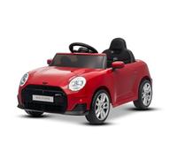 Voiture électrique BMW Mini Cooper 12V, Rouge, Lecteur MP3 avec Connexion USB et Bluetooth, télécommande 2,4 GHz, Moteur 2 x 25 W, Batterie Lithium, phares LED, Licence Originale