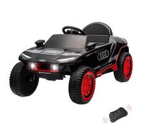 Voiture Électrique Enfant 12V - Audi RS Q e-tron Licensed,Voiture Électrique Tout Terrain 2 Moteurs 35W,Pneus EVA,Télécommande 2.4G,Bluetooth/LED,Quad Véhicule électrique pour Enfants Dès 3 Ans(Noir)