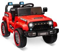 Voiture Électrique Enfant 12V avec Télécommande à 2,4 GHz Vehicule Eletrique Tout Terrain 4 * 4 Buggy Klaxon Musique Jeep Style Garcon Fille 3-8 Ans