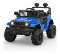 Voiture électrique enfant 12V - Télécommande, suspensions, LED, 2 vitesses - Sécurité et confort - Pour enfants de 3 à 8 ans - Bleu
