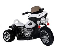 Voiture Électrique Enfant 6V LED Roller Batterie LEAN TOYS Police Noir
