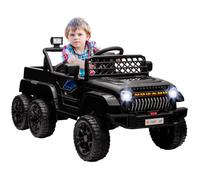 Voiture électrique enfant - AIYAPLAY - modes 4x4 et 2x2 - avec télécommande 2.4Ghz, 2 moteurs 12 V, remorque arrière remorque -