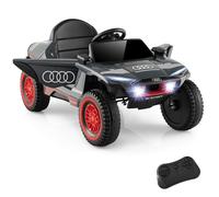 Voiture Électrique Enfant Audi 12V avec Télécommande 2,4G, 2 Vitesses Faible/Élevée, Musique, Bluetooth, MP3 et Port USB, 30KG MAX