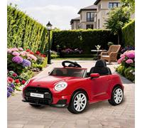 Voiture Électrique Enfant avec Télécommandé Vitesses 3 Km/h,12V Véhicule Électrique sous Licence Mini Cooper,Klaxon, LED Et Musique Garcon Fille 3-6 Ans