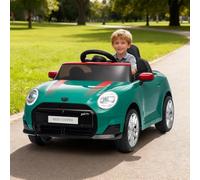 Voiture Électrique Enfant avec Télécommandé Vitesses 3 Km/h,12V Véhicule Électrique sous Licence Mini Cooper,Klaxon, LED Et Musique Garcon Fille 3-6 Ans