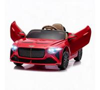 Voiture Electrique Enfant Bentley 12V Véhicule Électrique Enfant Télécommande Tout-Terrain avec Bluetooth,Musique,Phares LED,Klaxon Garcon Fille 3-8 Ans Rouge