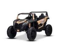 Voiture électrique enfant Buggy 24V 2 places UTV XXL, khaki, Bluetooth, lecteur MP3, entrée USB/SD, Batterie lithium 22,2V 11,6AH