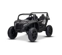 Voiture électrique enfant Buggy 24V 2 places UTV XXL, noir, Bluetooth, lecteur MP3, entrée USB/SD, Batterie lithium 22,2V 11,6AH