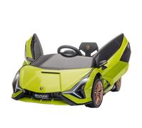 Voiture électrique enfant - HOMCOM - sport lamborghini sian 12 V télécommande sons LED - PP - vert