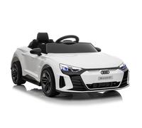 Voiture électrique enfant - LALAHO - 12V - Blanc - Siège large avec ceintures réglables - Télécommande 2.4GHz MP3/USB