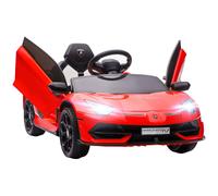 Voiture électrique enfant lamborghini aventador roadster svj télécommande effets sonores lumineux rouge TU