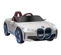 Voiture Électrique Enfant Licence Bmw I4 12v 5km/H Max. Nombreux Effets Télécommande Blanc