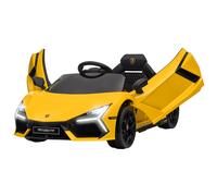 Voiture Électrique Enfant Licence Lamborghini Revuelto Télécommande Effets Sonores Lumineux Jaune