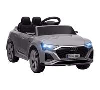 Voiture Électrique Enfant Licence Officielle Audi Q8 Sportback E-Tron 12v Max. 5 Km/H Télécommande Gris