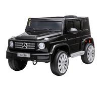 HomCom Voiture électrique enfant Mercedes-Benz Cl. G 12V, 5 km/h, télécommande, sons/lumières, Noir