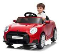 Voiture électrique Enfant Mini sous Licence, 12V avec Télécommande 2,4G | 2 vitesses 3-6 km/h, phares LED, musique USB-MP3, ceinture de sécurité, charge max 30 kg, dès 3 ans