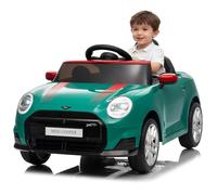 Voiture électrique Enfant Mini sous Licence, 12V avec Télécommande 2,4G | 2 vitesses 3-6 km/h, phares LED, musique USB-MP3, ceinture de sécurité, charge max 30 kg, dès 3 ans