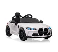 Voiture Électrique Enfant sous Licence BMW M4 avec Télécommandé,Véhicule Électrique 12V pour Enfants Vitesses 3 Km/h,Klaxon,LED